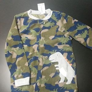 Carter's Dinosaur Camo Footie PJ NWT 4T